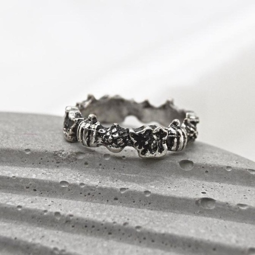 Silver Autumn Ring